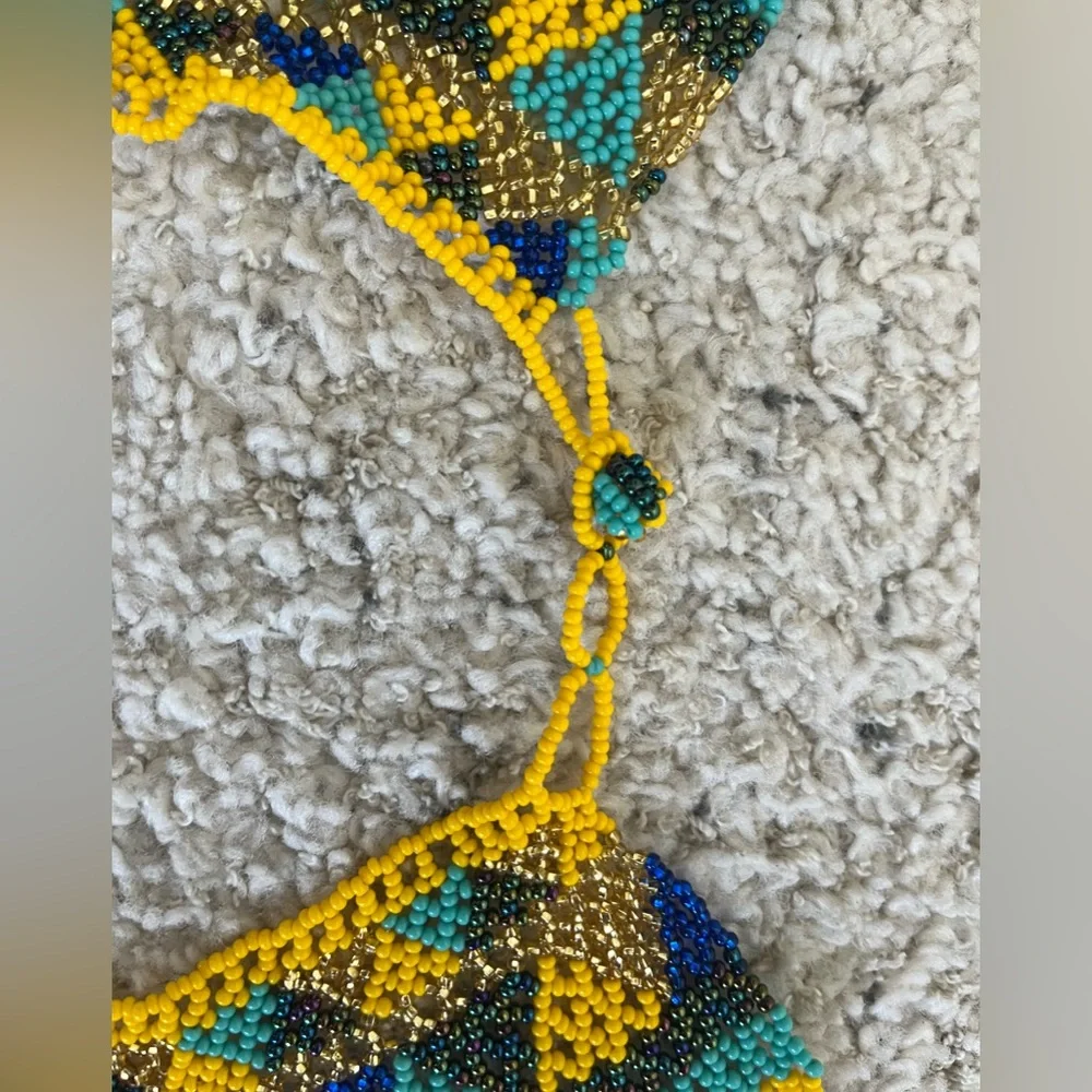 Handmade Traditional Mexican Necklace and Earrings - Picture 3 of 6